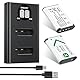 ENEGON Akku NP-BX1 (1300mAh 2-Pack) und LCD-Ladegerät passend für Sony NP-BX1 und Sony ZV-1, Cyber-Shot DSC-RX100, DSC-RX100 II/III/M4/M5/M6/M7/Ⅳ/Ⅴ/Ⅵ/Ⅵ/Ⅶ/VA, DSC-RX100M II, HDR-CX405