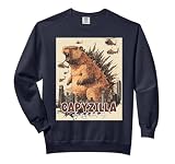 Capyzilla | Funny Capybara Graphic | cool Rodent Capybara Comfort Colors Adult Sweatshirt