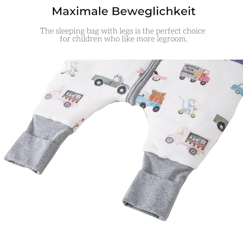 Chilsuessy Baby Winterschlafsack Autos 70cm – Bild 6