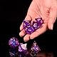 ORUZA Polyedrische Harz Würfel, DND Würfel Set, Harz Scharfe Kante Würfel Polyedrische für Dungeons and Dragons RPG MTG Pathfinder Rollenspiel Würfel Set