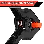 8 Pack Spring Clamps, 4.5inch Plastic Clips, Small Backdrop Clips, Clamps Heavy Duty, Spring Clips for Crafts, Backdrop Stand, Woodworking, Photography Studios (Black) - Image 5