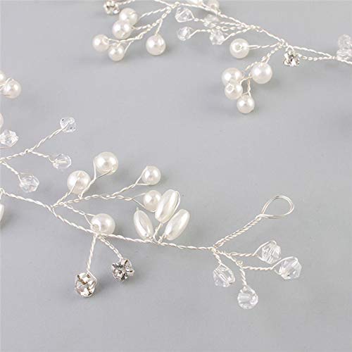 Modaka Fascia Nuziale per Capelli con Elementi in