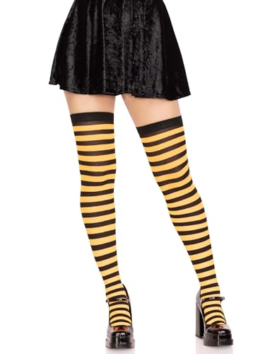 Leg Avenue Women's Nylon Striped Stockings