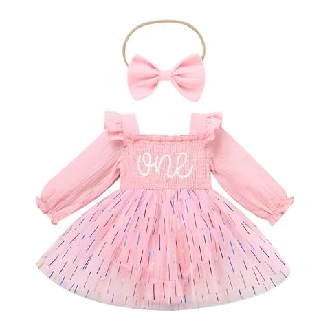 FYMNSI Tenue 1er Anniversaire Bébé Fille Cover