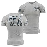 Grunt Style USN - Forged by The Sea Men's T-Shirt - (Athletic Heather, 3X-Large)