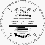 Freud TK307 Avanti Thin Kerf General Purpose Saw Blade 12 inch x 44t ATB 1 inch arbor Ice Coated