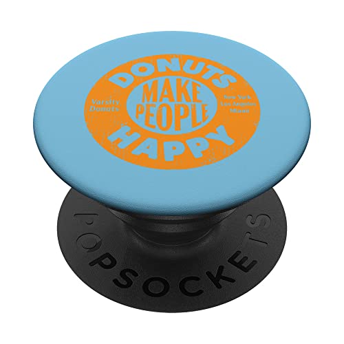 Donuts Lovers Donuts Make People Happy Distressed Graphic PopSockets Adhesive PopGrip