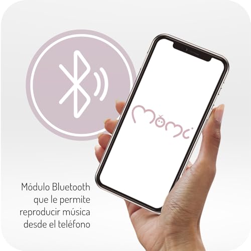 Miniatura 3 de Mecedora Momi Kenani Sand Para Niños De Hasta 9 Kg, Con Pantalla Led, Mando A Distancia, Bluetooth, Arnés De 5 Puntos, Barra Y Juguetes, Alimentada Por Pilas Y O Electricidad