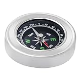 NiuLumea für Kompasswandern und Überleben im Freien, wasserdichte Handnavigation mit hoher Nadel, 6,1 x 6,1 x 1,3 cm
