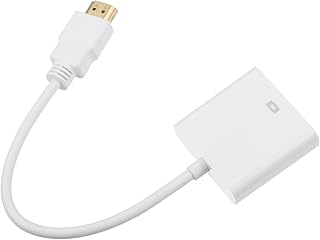 Hemobllo Cabo Vga Adaptador De Cabo De Definição Converter Cabo Adaptador Portátil Conversor Vga Adaptador De Cabo De Definição Adaptador Vga Portátil Adaptador Abs Branco 1080P