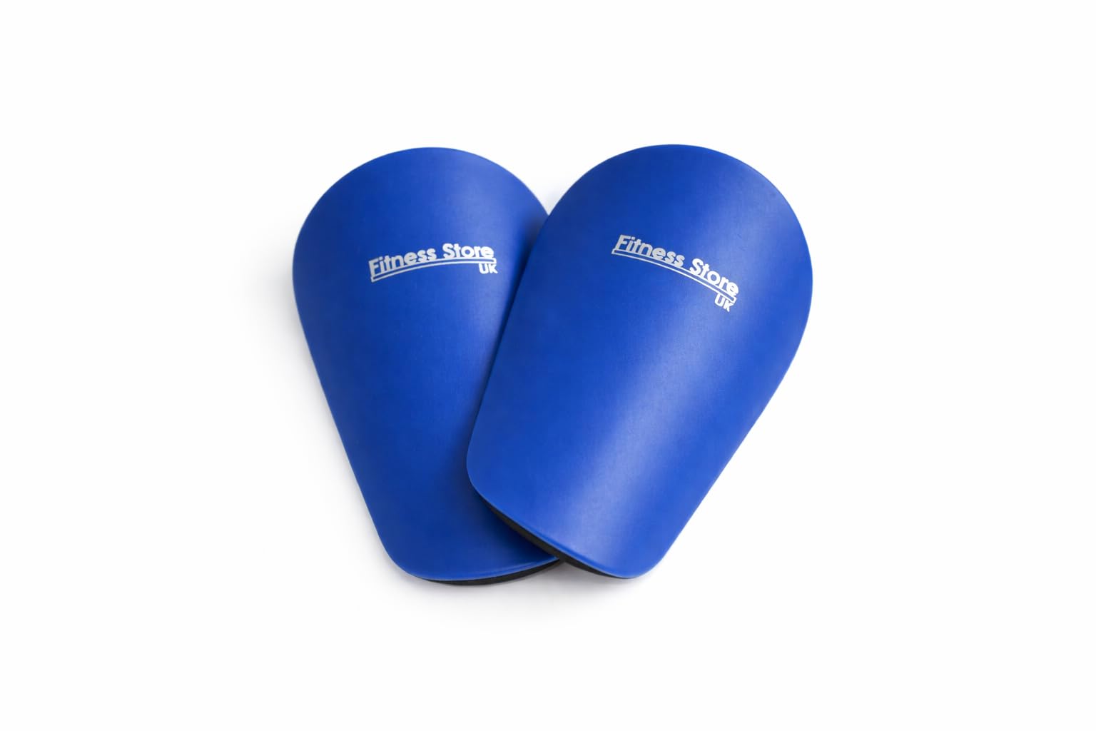 Fitness Store UK | Football Shin Guards for Kids & Adults, Lightweight Soccer Shin Pads with EVA Shock Absorption, Small Shin Guards for Football Training, Hockey, Rugby & Sports (Blue, 12 x 8cm)