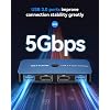 KVM Switch, ABLEWE Aluminum KVM Switch HDMI,USB Switch for 2 Computers Sharing Mouse Keyboard Printer to One HD Monitor, Support 4K@60Hz,2 HDMI Cables and 2 USB Cables Included(Blue)