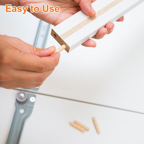 Pasadores de madera 12x120mm estriados para muebles y carpintería 50 uds 5