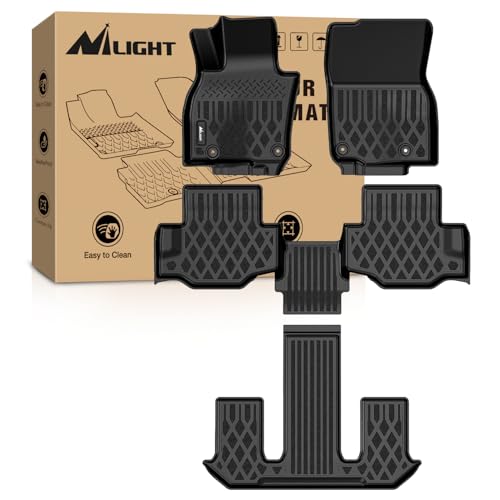 Image of Nilight TPE Floor Mats for Mazda CX-90 CX90 PHEV 7 Seats 2024 2025 2026