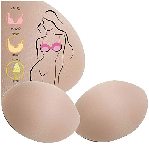 Miss Perfect Accessoires BH Einlagen aus Schaumstoff Add-a-Size BH Pads BH Einlagen zum Einnähen Schaum Haut Cover