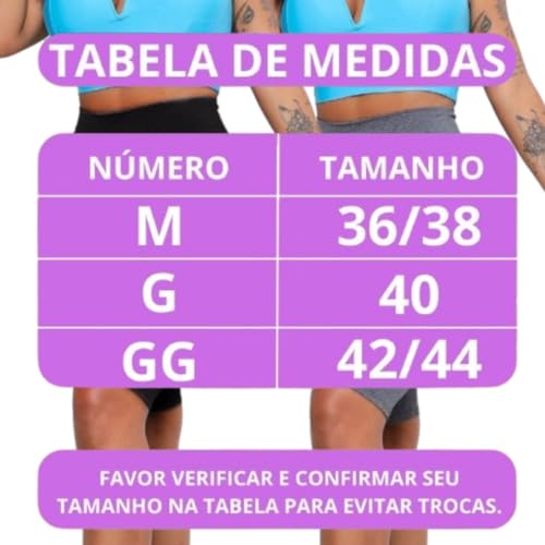 Bermuda Ciclista Feminina Longa Suplex Legging Levanta Bumbum Cintura Alta Short Comprido Feminino A