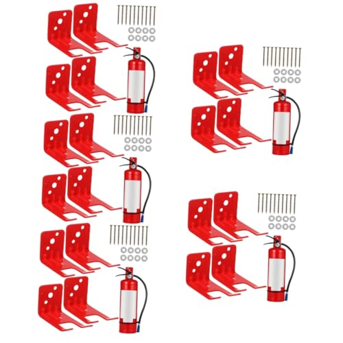 Uonlytech 5juegos Soporte Para Extintor De Incendios De Montaje Pared Diseño Vertical Instalación Sin Herramientas Accesible Emergencias