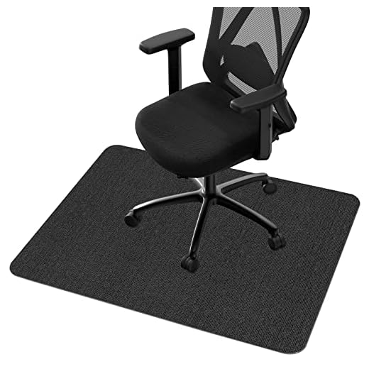 Chair Mat for Hard Floors,Computer Gaming Chair Mat,Office Chair Mats for Hardwood & Tile Floor,Large Anti-Slip Floor Protector Rug,Anti-Slip,Easy to Clean,Dark Grey(48"x36")