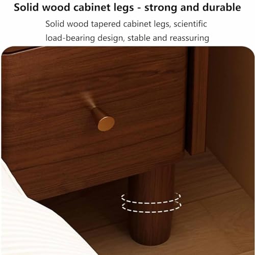 Table de chevet en bois à 2 tiroirs pour optimiser les petits espaces de chambre