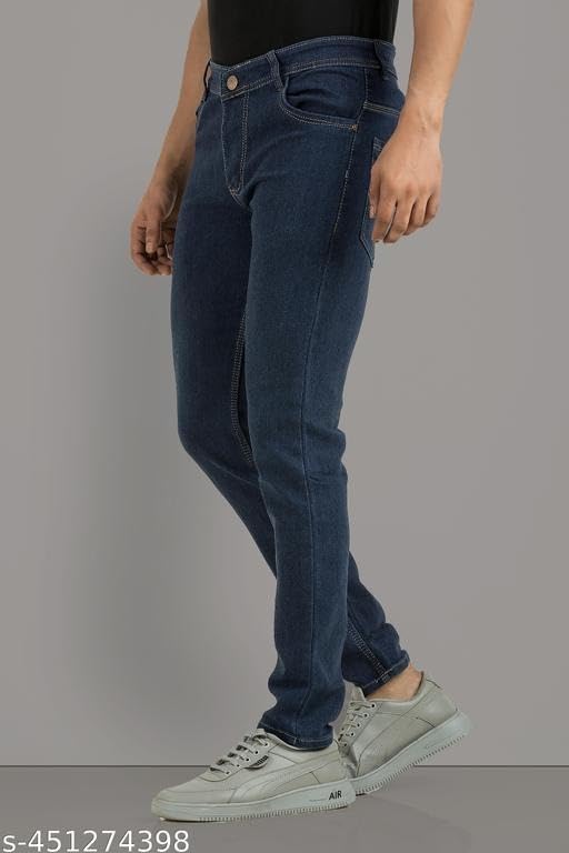 Image of Solid Stylish Mens Jeans