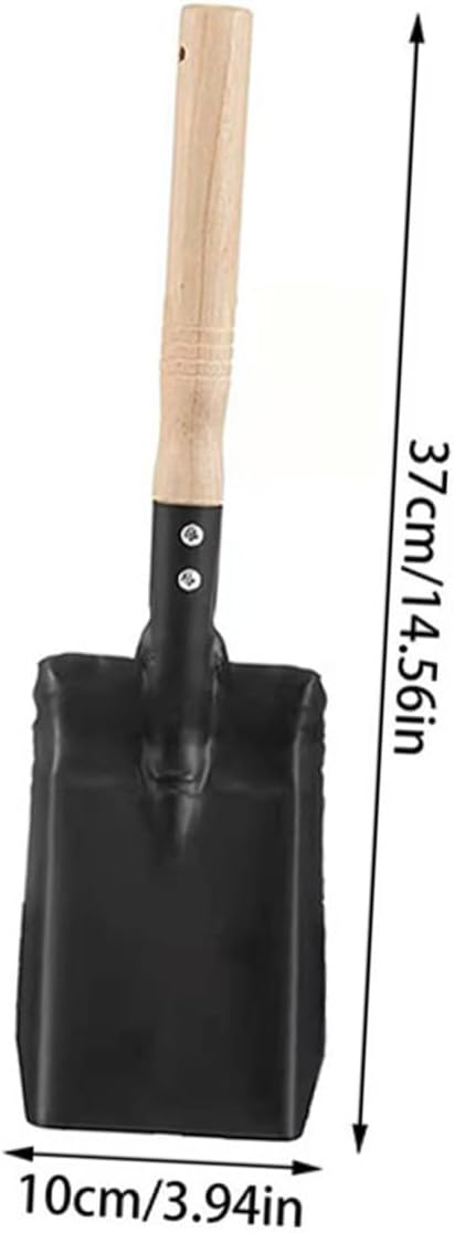 Fireplace Cleaning Set with Wood Handle Brush and Shovel Carbon Steel Tools with Comfortable Grip and Silicone Gloves Compact and Fireplace Tool Kit for Easy Ash Removal and Dust