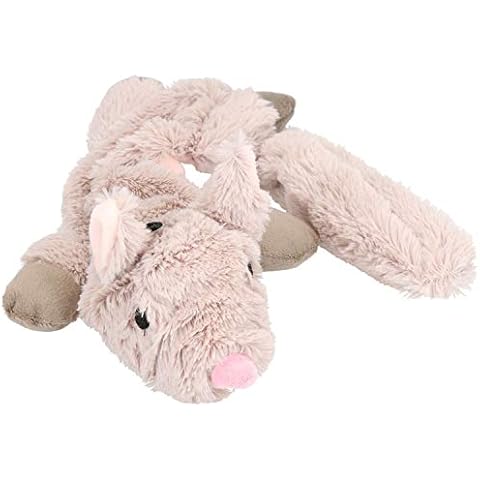 AB Tools Happy Pets Plush Super Soft Unstuffed Chipmunk Dog Toy With Squeak 8x10x58cm Cover