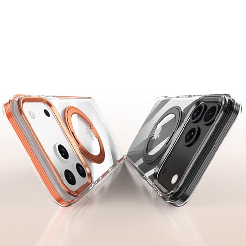 Coque iPhone 15 Pro Max rigide noire anti-choc et anti-rayures avec support caché - 5