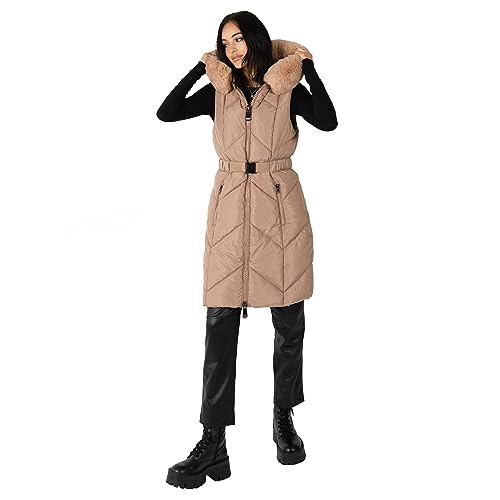 Gilet matelassé long pour femme résistant au froid pour rester au chaud sans s'encombrer