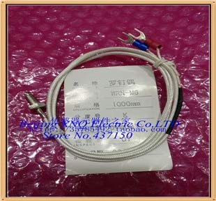Fevas K Type M6 WRN-M6/WRE-M6 Screw thermocouple Stainless Steel Shielding Wire 1m Wire Length
