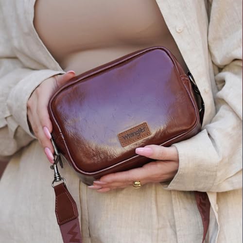 Wrangler Crossbody Bags for Women Shoulder Handbag with Dual Zipper Design3