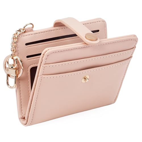 Image of Small Wallet Women Slim Bifold RFID Blocking PU Leather Card Holder Wallets with Change Pocket ID Window