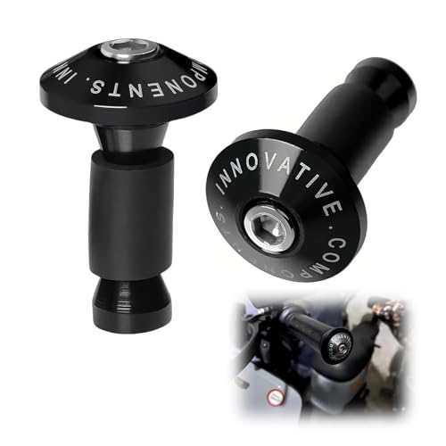 Wonvify Extremos de manillar de motocicleta, 1 par de aluminio CNC para universal 0.866 in 7/8', tapón de extremos deslizantes de mango de motocicleta, accesorio esencial para mango de motocicleta