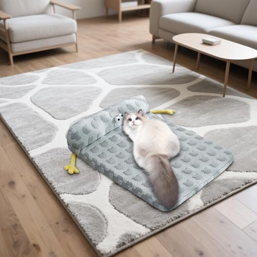 Lit pour chien rafraîchissant coussin antidérapant housse lavable cage chat - 3