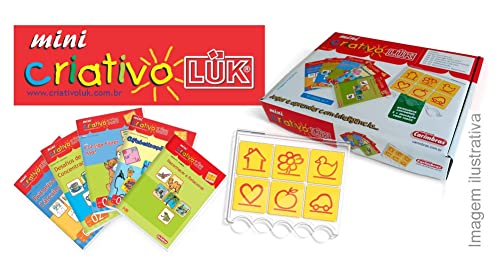 Mini Criativo Luk Kit Jogo Educativo 5 Livros E 1 Estojo Carimbras