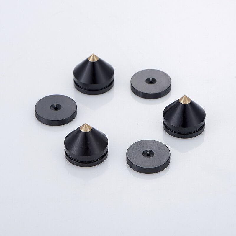 Generic 4pcs 23mm Aluminium Speaker Shockproof Spike Pad Base Stand Isolation Cone Feet