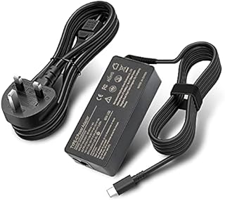65W USB C Thinkpad Laptop Charger Power Adapter for Lenovo ThinkPad T14 T15 T480 T480s T490 T490s T580 T590 Chromebook C330 S330 100e 300e 500e Lenovo Yoga Type C Power Supply