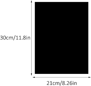 TSKDKIT 5mm Acrylic Sheet A4 Black Plastic Sheet A4 Plastic Board Sheets for Craft DIY, Drawing, Printing, Picture Frame etc(297 x 210mm)