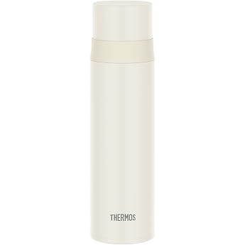 Thermos FFM-502 MTWH Stainless Steel Water Bottle, Cup Type, 16.9 fl oz (500 ml), Matte White