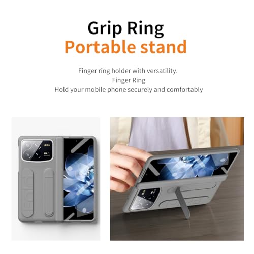 Coque Xiaomi Mix Fold 4 solide avec verre intégré protégeant la charnière