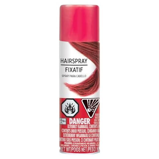 Amscan Red Hairspray Hair Spray-3oz 1 Pc, 3 oz, 3 Ounce