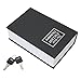 Secret Hidden Book Shape Case, Portable Book Storage Box Resistant Appearance for Shop (Black)