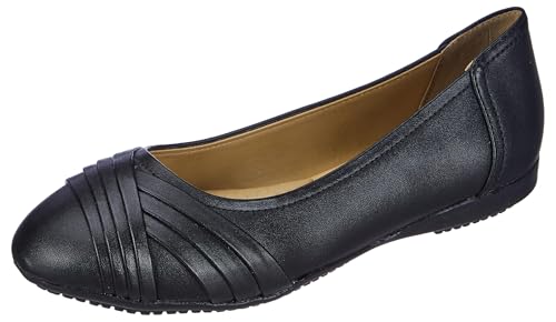 Image of Bata Comfit Womens Pleated Ballerina Ballerinas (5516780), Black, 3