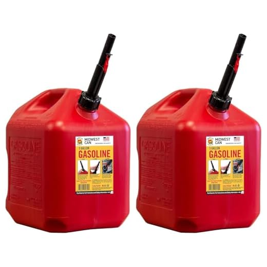 Midwest Can 5 Gallon Gas Can Fuel Container