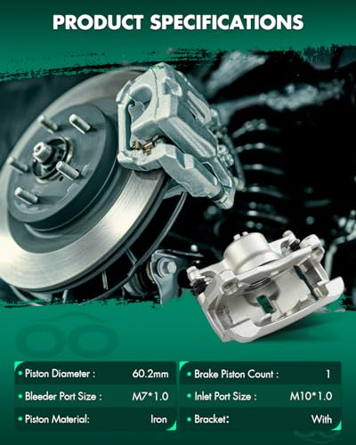 Image of SCITOO 19B7148 Front Left Disc Brake Caliper w /Bracket Fit For Nissan For Rogue 2014-2018, Single Piston