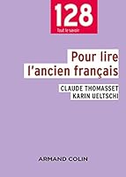 Pour Lire L'ancien Français 2200603002 Book Cover
