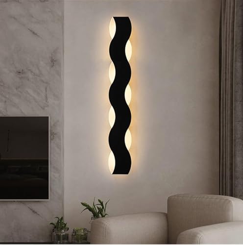 Image of Groeien Pack of 2 | LED15w 18 inch Home Decor Fancy Wall Decorative Lighting Fixtures for Bedroom,Living Room,Kitchen,Mirror (Curved, 18 inch-Pack of 2)