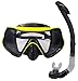 Mask and Snorkel Set for Adults - Anti-Fog Glass, Purge Valve, Snorkeling Splash Cap