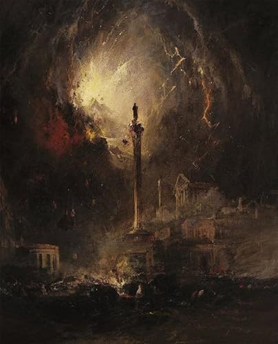 Image déco les derniers jours de Pompéi grand tableau