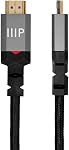 Monoprice 8K Certified Ultra High Speed HDMI Cable - 6 Feet - Black | Braided - HDMI 2.1, 8K@60Hz, 4k@120Hz, 48Gbps, HDR, VRR, CL3 in-Wall Rated