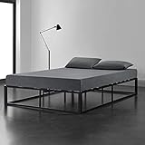 Prodotto di [en.casa] [en.casa] Struttura Letto in Metallo 160 x 200cm Letto Matrimoniale in Acciaio con Rete a Doghe - Nero